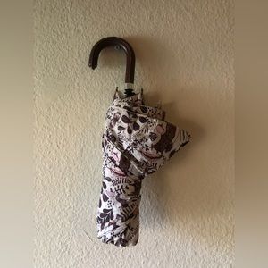 Cute umbrella mushrooms animals curved handle